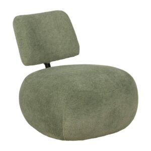 Sillón Verde en Tejido Funcional de 67 cm - Diseño Compacto y Sofisticado para Salones Modernos, Confort y Estilo en Tu Hogar