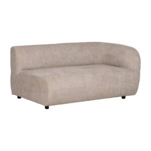 Sofá Beige Módulo Derecho 65 cm en Tejido 100% Poliéster para Salón - Diseño Modular, Cómodo y Elegante