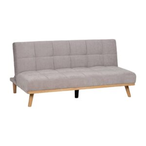 Sofá Cama Gris en Chenilla con Diseño Contemporáneo - 86 cm, Estructura de Madera, Colchón 178x107.5 cm, Ideal para Salón y Visitas, Resistente y Elegante
