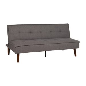 Sofá Cama Gris en Chenilla para Salón Compacto - Diseño Moderno y Confort Superior, 181x101 cm, Estructura Resistente y Ergonomía Ideal