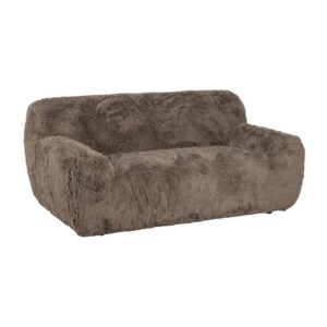 Sofá Taupe de 2 Plazas en Tejido Elegante 185 cm - Comodidad y Estilo para tu Salón, Ideal para Espacios Compactos