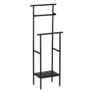 Toallero de Hierro Negro Decorativo de 61,5 cm - Sin Montaje, Ideal para Baños Modernos