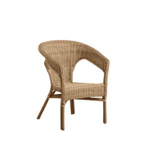 Silla Marrón de Ratán para Salón - Diseño Elegante y Funcional, 78 cm, Apilable y Confortable