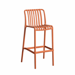 Taburete de Polipropileno Terracota 51x50x102 cm, No Apilable