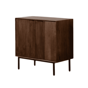 Mueble Auxiliar de Mango para Salón 80 cm - Elegante y Funcional con Diseño Minimalista y Patas de Hierro