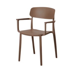 Silla Contract Milos | PP Color Marrón - Especial Hostelería