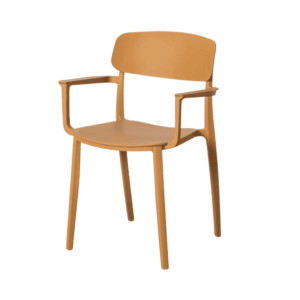 Silla Contract Milos | PP Color Ocre - Especial Hostelería