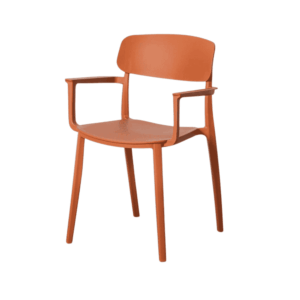 Silla Contract Milos | PP Color Teja - Especial Hostelería