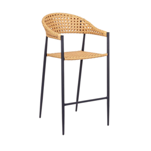 Taburete de Diseño Niva | Aluminio Lacado Color Grafito