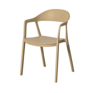 Silla de Jardín Ergonómica Apilable | Color Caqui