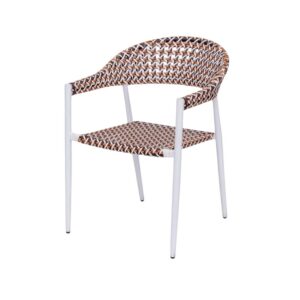 Silla de Diseño Nadia | Aluminio Biscuit Color Blanco