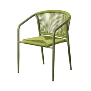 Silla de Jardín Robusta | Aluminio y Ratán Sintético