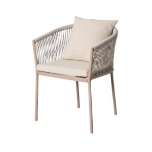 Silla de Jardín Ergonómica | Acero y Ratán Sintético